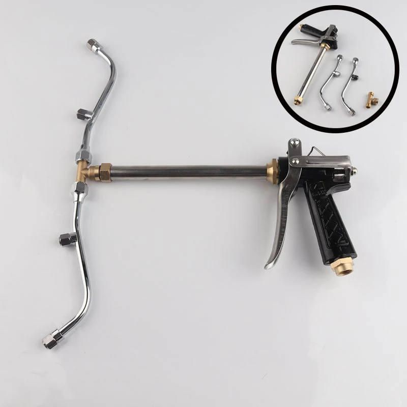 

High Pressure Atomizing Nozzle Spray Gun Set 2 4 6 8 10 Sprinkler Head Agricultural Fruit Tree Pesticide Disinsection Spray Gun