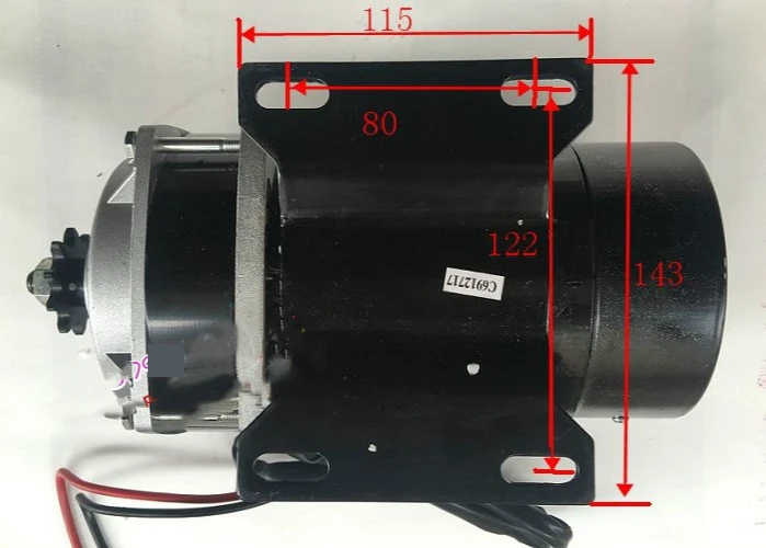 MY1122ZXF-650W 48V/36V/24V Permanent magnet DC brush motor electric tricycle accessories