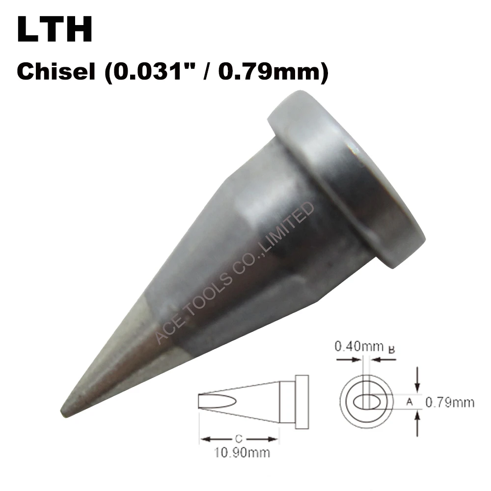 

LTH Chisel 0.79mm Replacement Soldering Tip for WELLER WP80 WSP80 WSFP8 WD1000 WD2000 WSD81 WS81 WSF81D8 WS81D5 Handle Iron