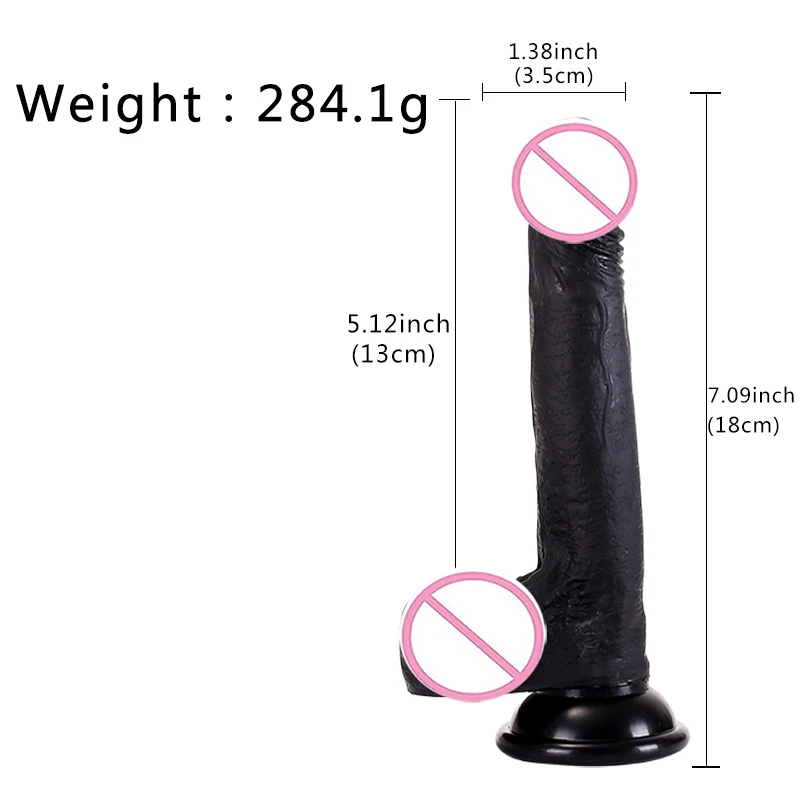 Moonuo Female Masturbator Skin Feeling Realistic Soft Huge Black African Dildo Silicone Suction Cup for Women Big Dick Sex Toys