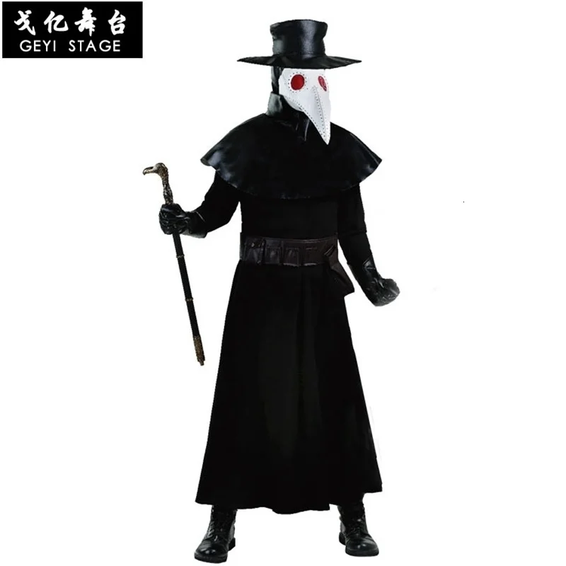 

Uniforme de docteur maléfique, costume d'halloween cosplay à capuche pour adultes, vêtements de carnaval pour hommes, nouvelle