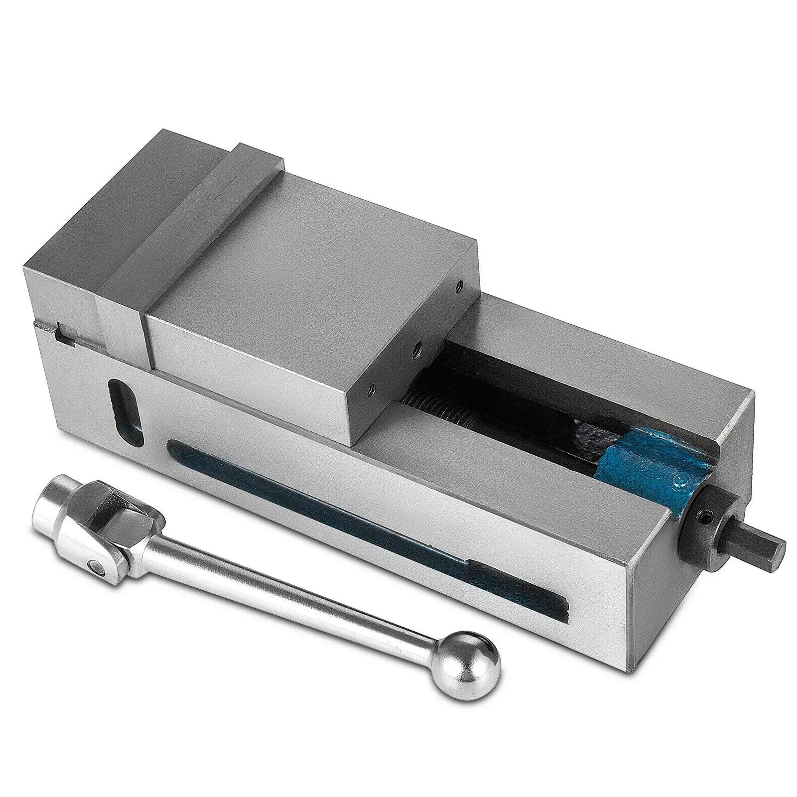 Morsa de bancada, torno de alta precisão, 4 polegadas, largura da mandíbula fixa cnc, torno de máquina de precisão de 4 polegadas