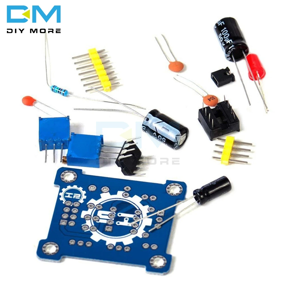 Adjustable NE555 Pulse Frequency Adjustable Module Duty Cycle Module Square Wave Signal Generator DIY Kit BOARD 5V-15V DC