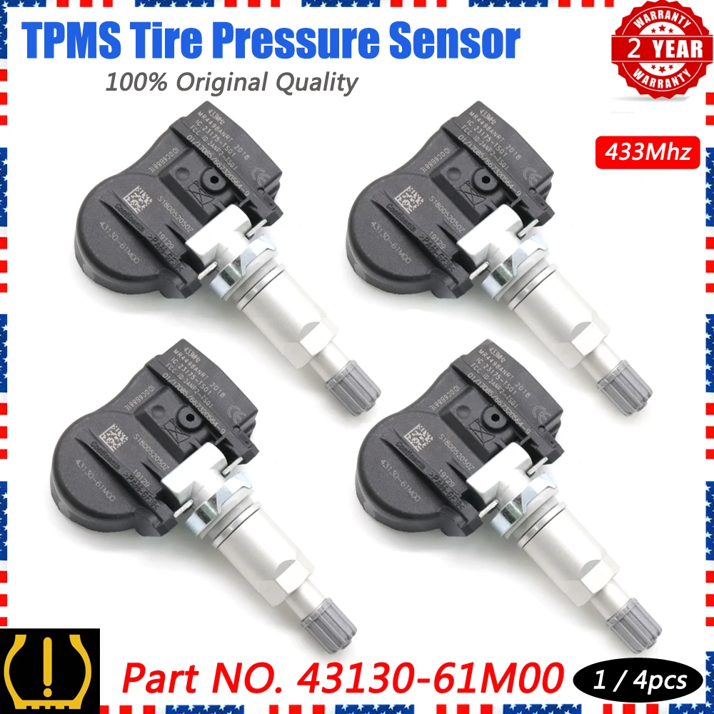 Xuan TPMS Tire Pressure Sensor Monitoring System 43130-61M00 for Suzuki Swift Vitara SX4 S-Cross Ignis	Baleno Jimmy 43139-61M00