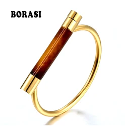 Fashion Interchangeable Shackle Screw Bracelet Stainless Steel Bracelets For Women Love Resin Bracelets & Bangles wholesale