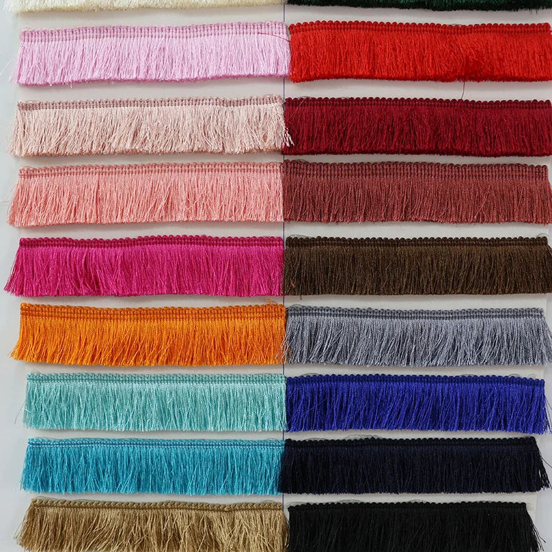 5 yards/lot Cheap Thicken Tassel Trims 2.8cm Wide Polyester Curtain/Pillow Trim Earring/Bag Decorative Lace Fringe Sewing