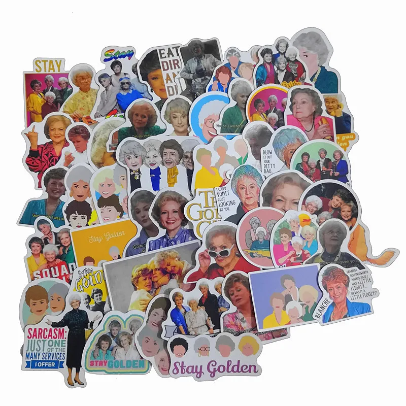 10/30/50Pcs The Golden Girl Stickers Waterproof Decal Laptop Motorcycle Luggage Snowboard Fridge Car Pegatinas