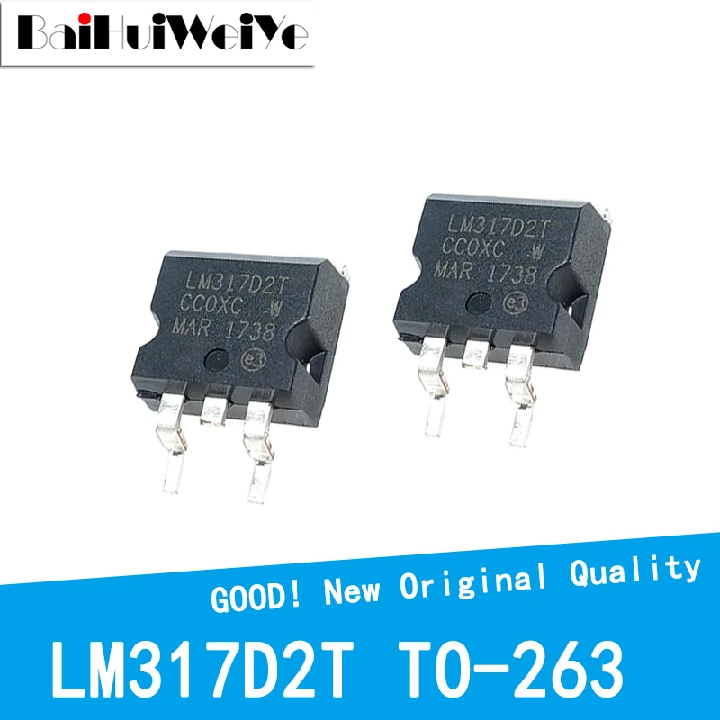 10PCS/LOT LM317D2T LM317 TO-263 New IC Chipset MOSFET MOSFT TO-263 Three-terminal Voltage Regulator