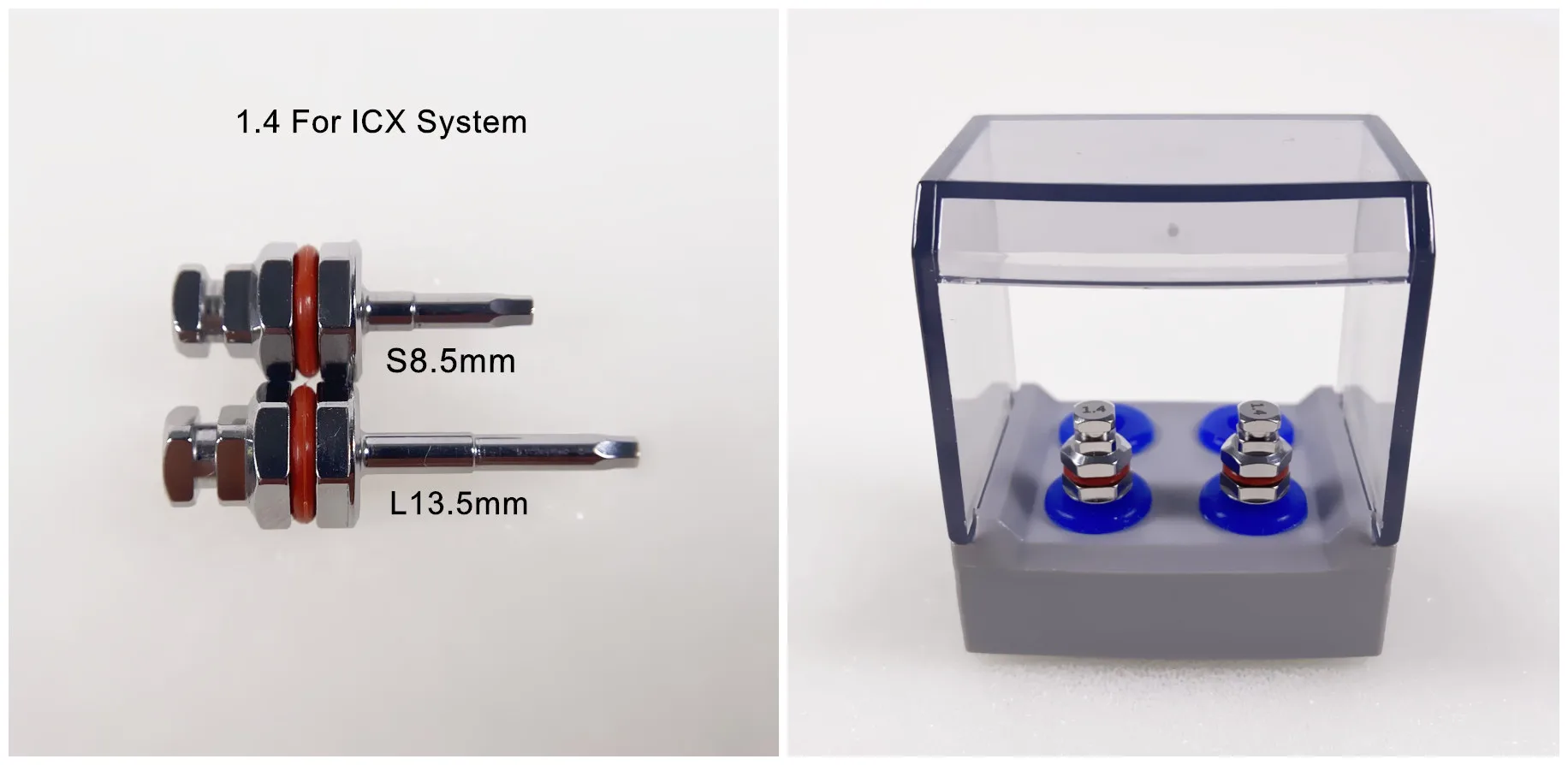 

2Pis/Lot Dental 1.4 Hex Hand Driver For ICX System Torque Wrench Ratchet Abutment Screw Drivers Short Long