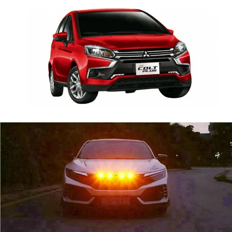 

Car Accessories Grille Light Lamp For mitsubishi Colt eclipse cross mirage shogun sport montero