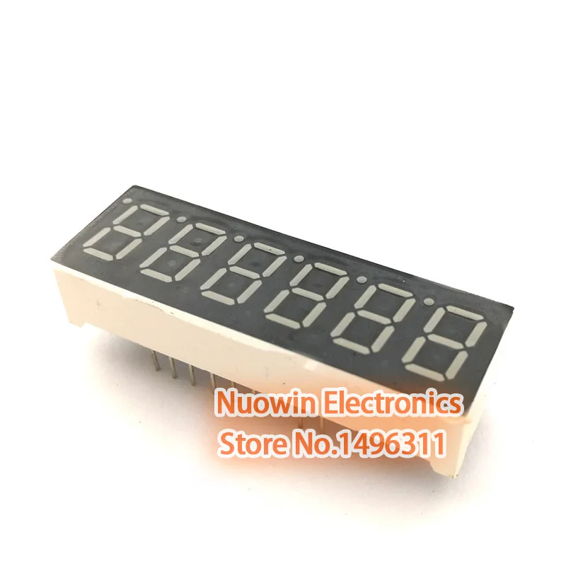 

10pcs 0.36" 0.36 inch 7 segment Common Anode Common Cathode 6 Bit digital Tube Red LED Display