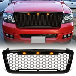 Modified For F-150 Raptor Grills For F150 Front Grill 2004 2005 2006 2007 2008 Front Racing Grille Mesh Bumper Grilles Cover