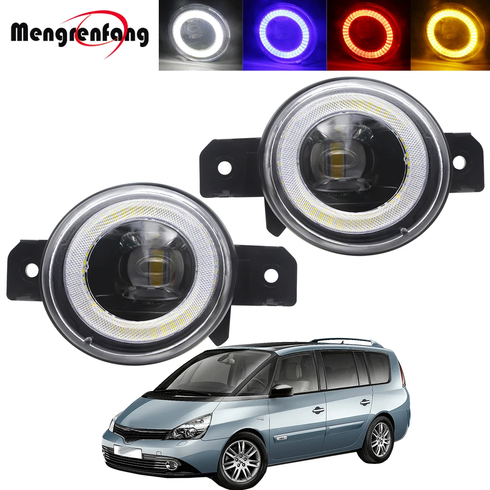 2in1 Car LED Fog Light Assembly Angel Eye DRL Daytime Running Lamp 30W 8000LM 12V For Renault Espace 4/IV (JK0/1_) MPV 2003-2012