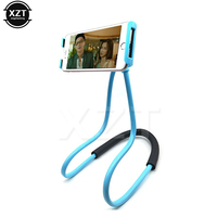 Mobile Phone Holder Lazy Hanging Neck Phone Stands Necklace Bracket Bed 360 Degree Phones Stand For iPhone Xiaomi Huawei