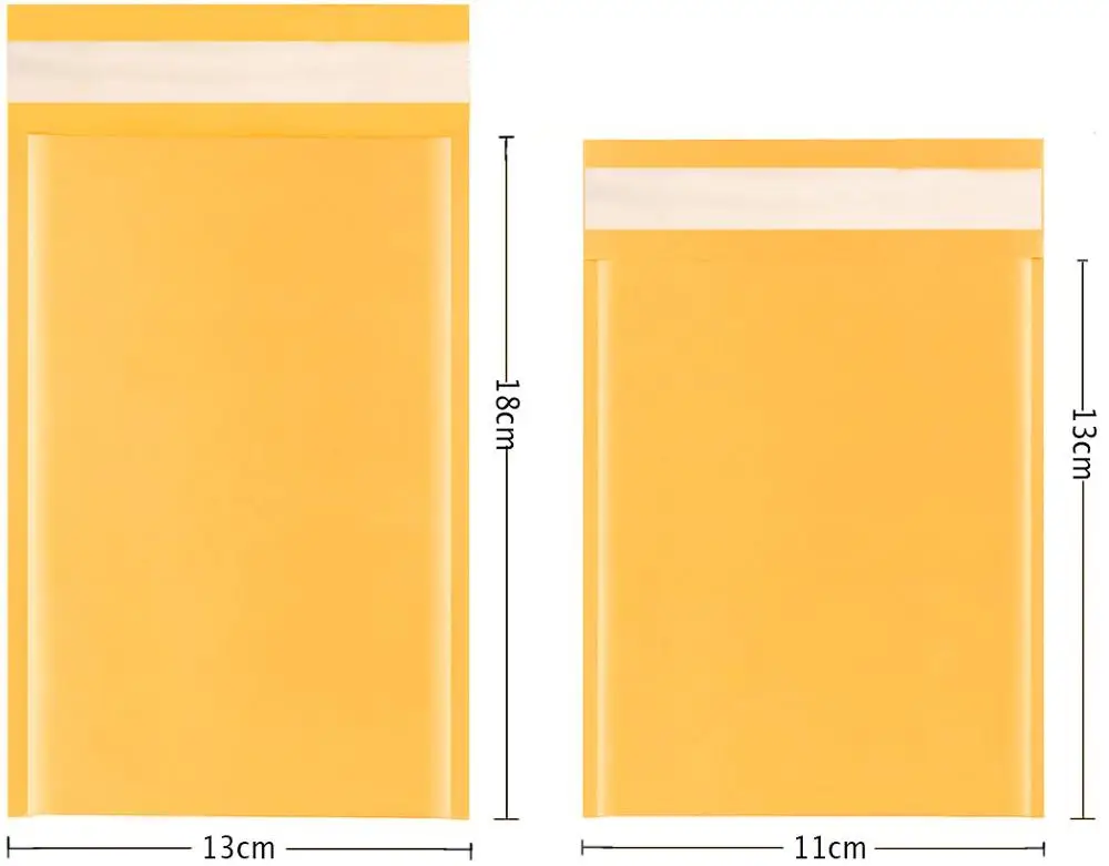 Bubble Envelope bag yellow Bubble PolyMailer Self Seal mailing bags Padded Envelopes For Magazine Lined Mailer