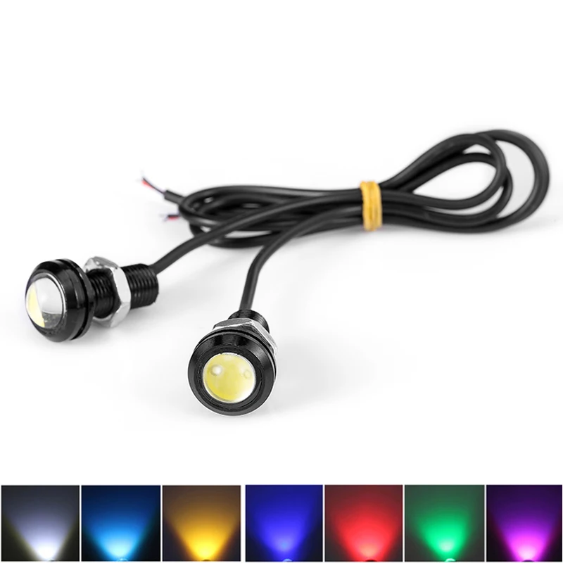 

10pcs 12V DC LED 18mm Eagle Eye Light High Power lamp Daytime Running Light parking lights Auto Fog bulb Backup DRL car styling