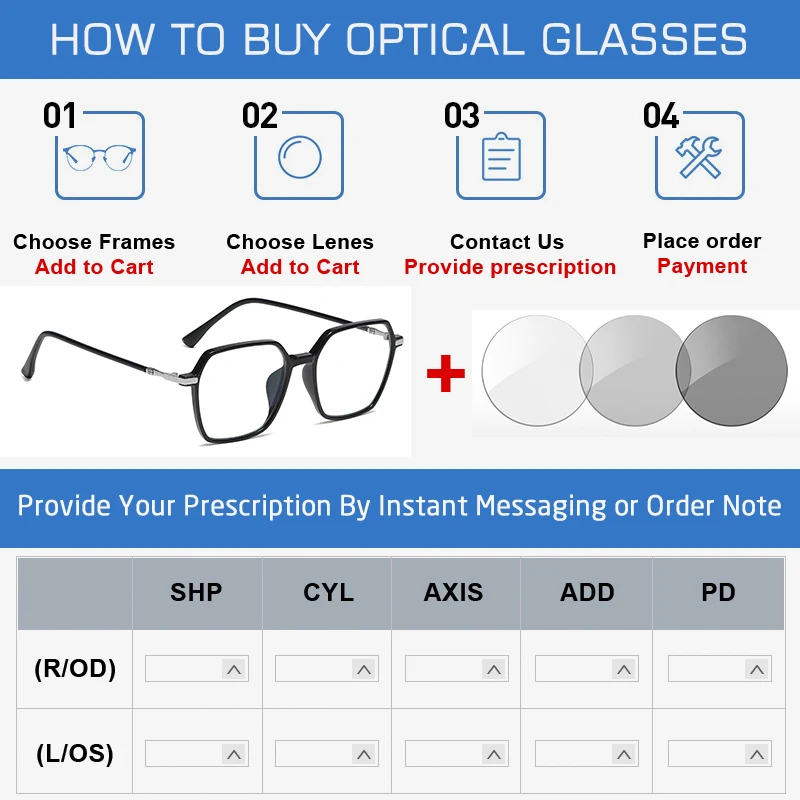 CRIXALIS Anti Blue Light Blocking Lens Myopia Hyperopia 1.56 1.61 1.67 1.74 Optical Prescription Glasses Sunglasses Lens UV400