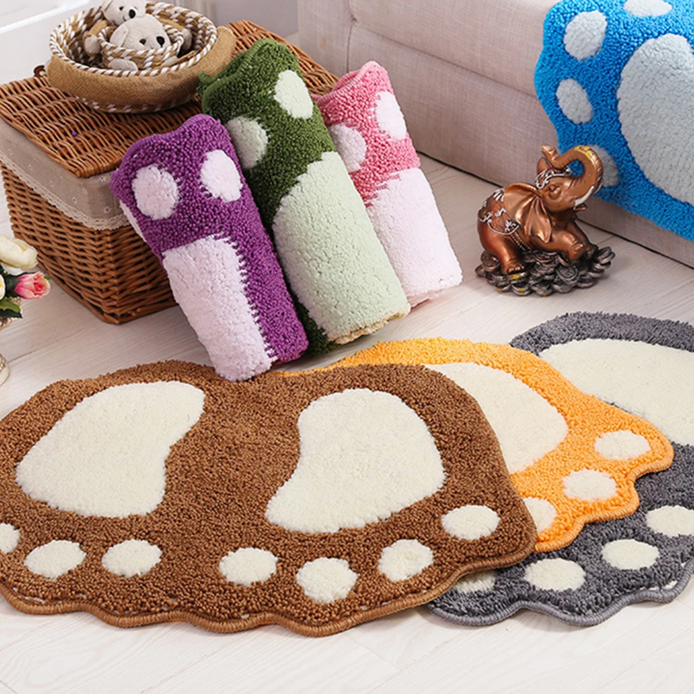 Foot Print Bath Mats,Non-slip Bathroom Carpet,Mat Toilet Memory Foam Bathroom Rug Bath Pad Carpets,Microfiber Mini Mats 40*60cm