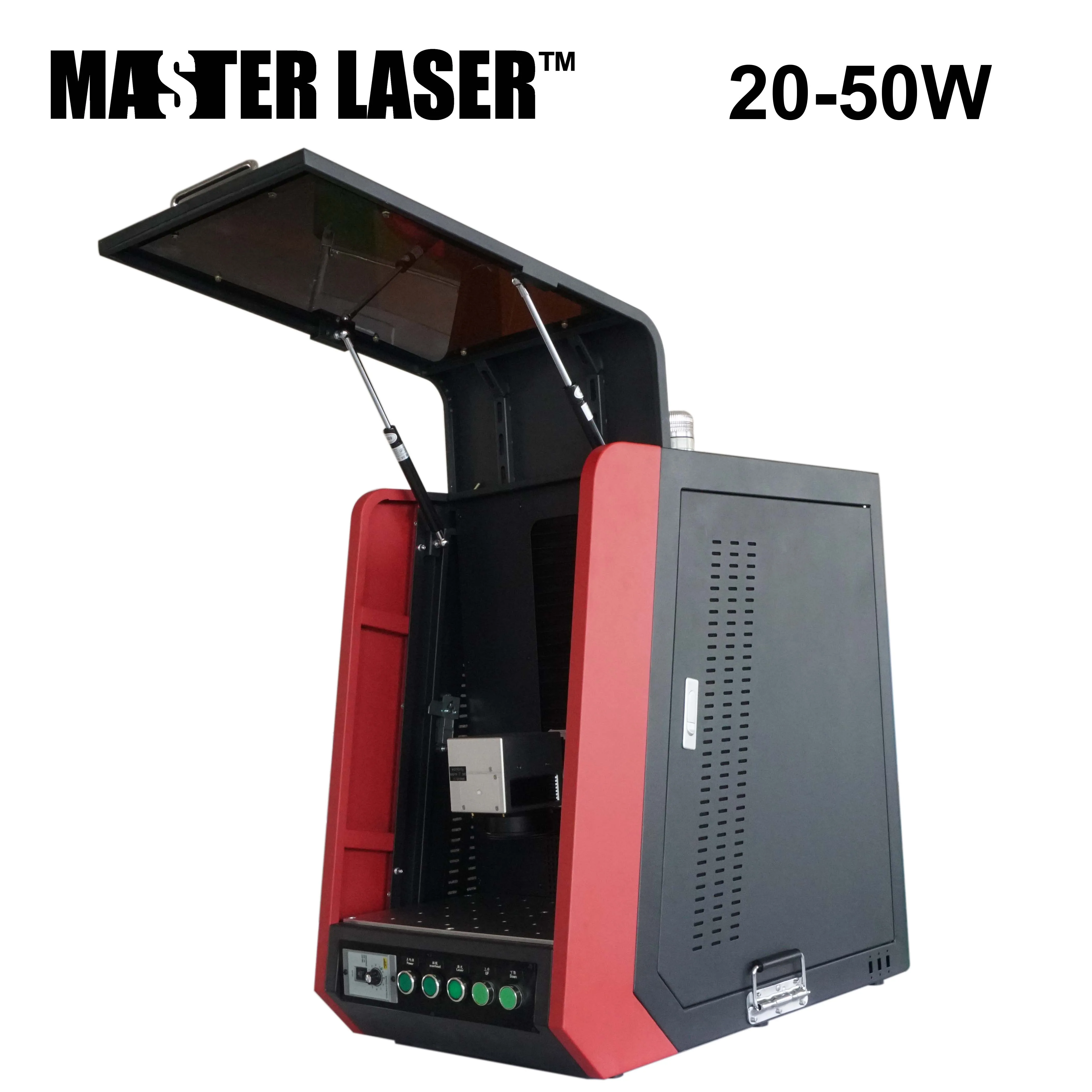 CNC แบบพกพาเลเซอร์เครื่องหมาย 20W 30W 50W เครื่องประดับโลหะสแตนเลส