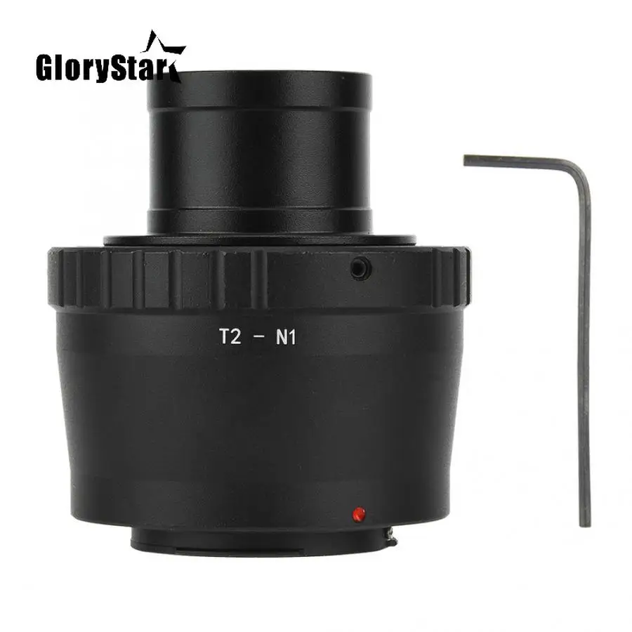 T2-N1 1.25inch Telescope To for Nikon N1 Series V1 V2 V3 J1 J2 J3 J4 J5 DSLR Cameras Aluminium Alloy Mount Adapter Ring