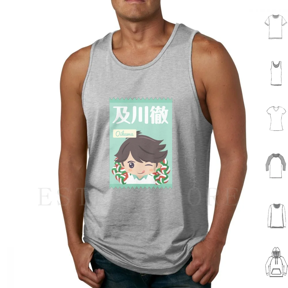 Oikawa Appears On A Candy Packaging Tank Tops Vest Anime Manga High School Volleyball Senpai Oikawa