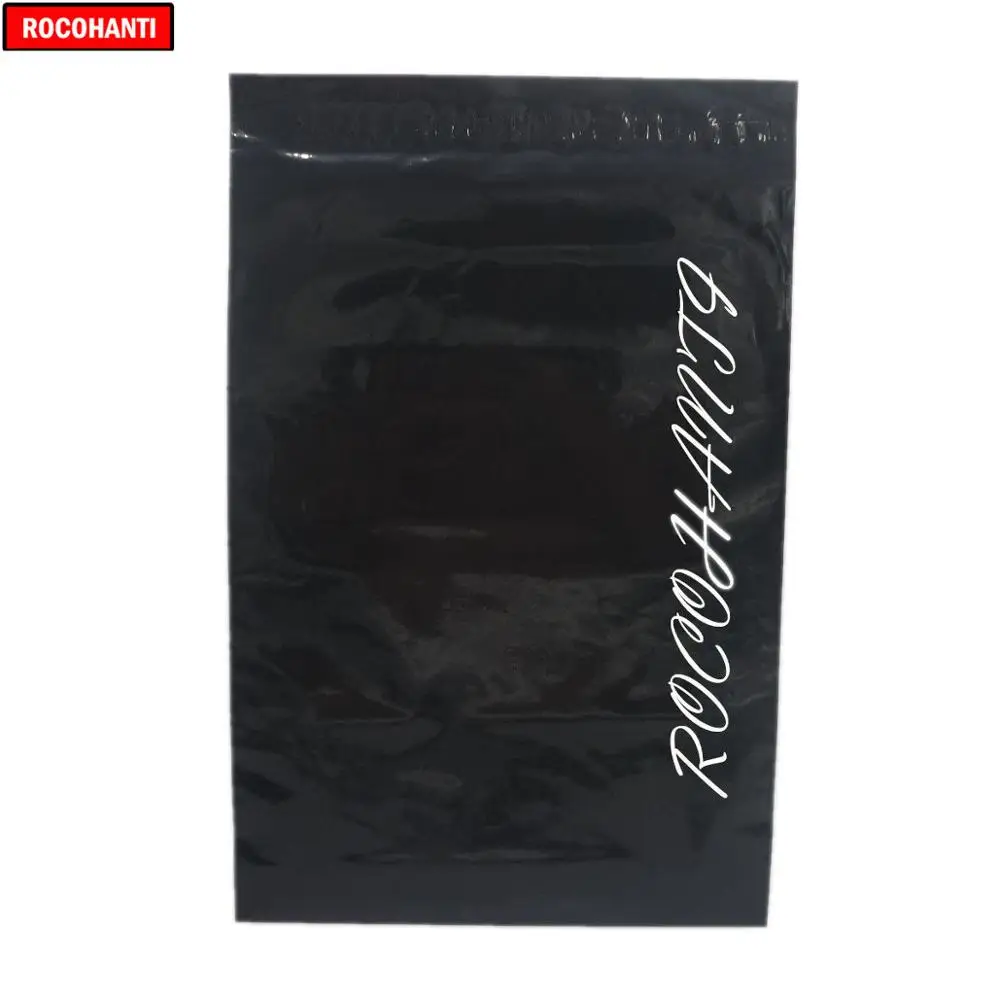 100pcs Custom Printed Matte Finish Black Shipping Bags With Logo Plastic Mail Poly Mailers Gift Package Mailing Bags for Clothes