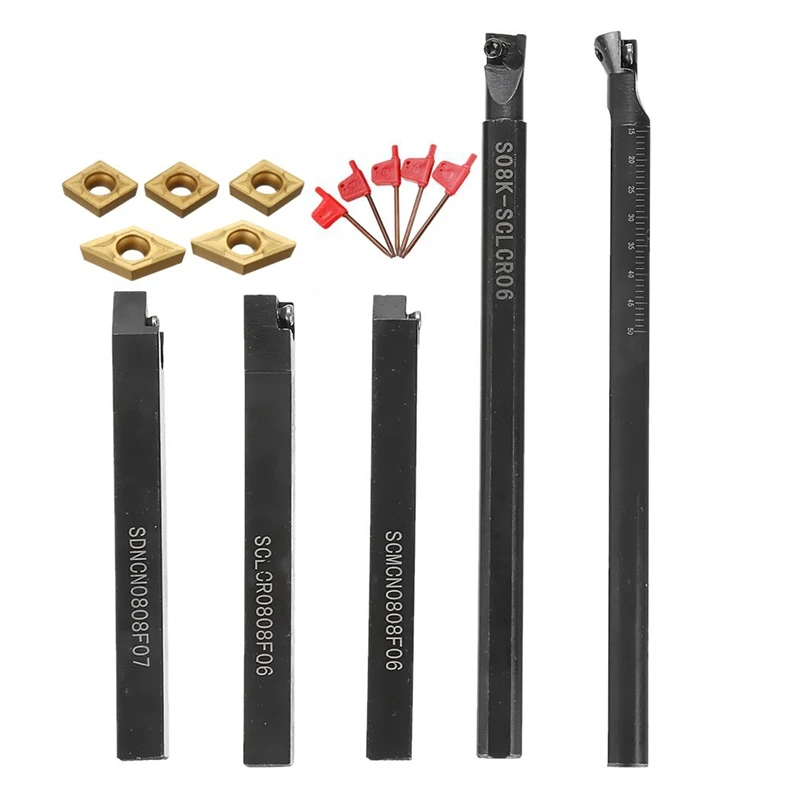 8mm Shank indeksowane do tokarki z CCMT060204 DCMT070204 wkładki z węglika do maszyny CNC