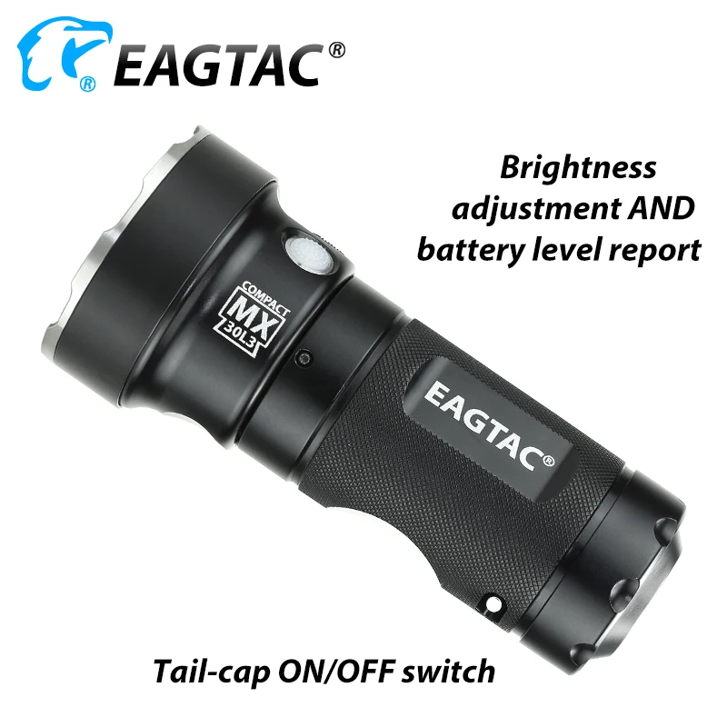 Imagem -06 - Eagtac Mx30l3-c Ultra Compacto Lanterna Led Xpg2 219c 3780 Lumens 3*18650 Cr123a Bateria