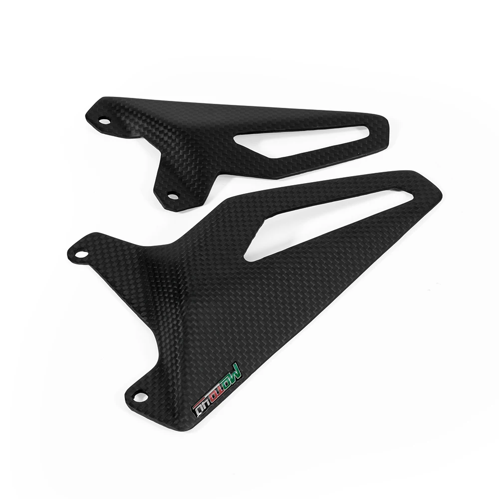 

Carbon Fiber Heel Guard Rearset Plate Foot Peg Protector 100% Twill Weave Matt/Gloss For Ducati Panigale V4 V4S 2018 2019