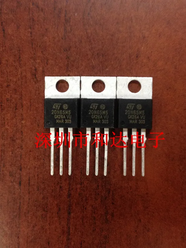 10pcs STP20N65M5 TO-220