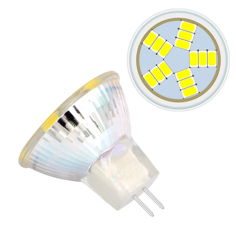 

10pcs/lot 35MM Mini led bulb MR11 GU4 3W 5W 7W 5730SMD Lamp Warm Cold White LED Energy Saving Spotlight 12v Glass cup light