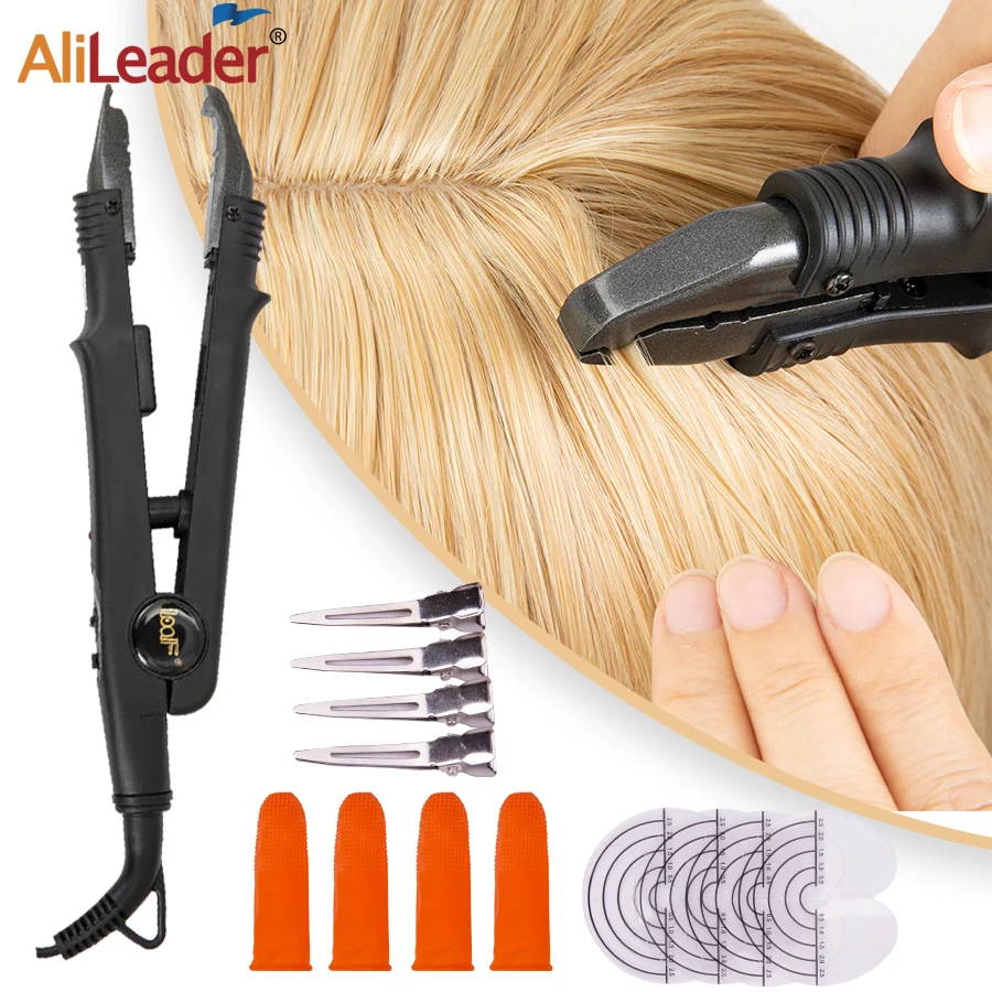 Variable Constant Heat hair extension iron  Keratin Bonding Tools Professional fusion Heat connector machine hair extension kit