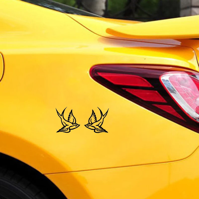 Sparrow Swallow Bird Set Tattoo Funny Attractive Car Styling Decal Vinyl Love Car Decorative Art Sticker Jdm