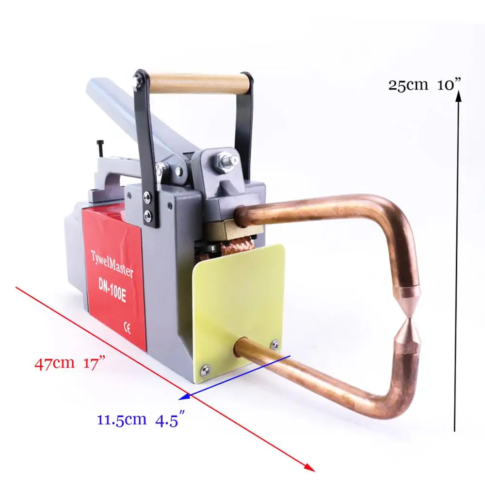 Máquina de solda a ponto de resistência 230v/110v espessura de soldagem 1.5 + 1.5mm placa de aço folha de metal ce soldador de ponto portátil