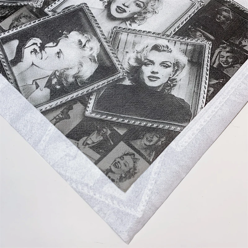 20Pcs/Bag Vintage Napkin Paper Tissues Black White Marilyn Monroe Decoupage Wedding Birthday Party Serviettes Home Dinner Decor