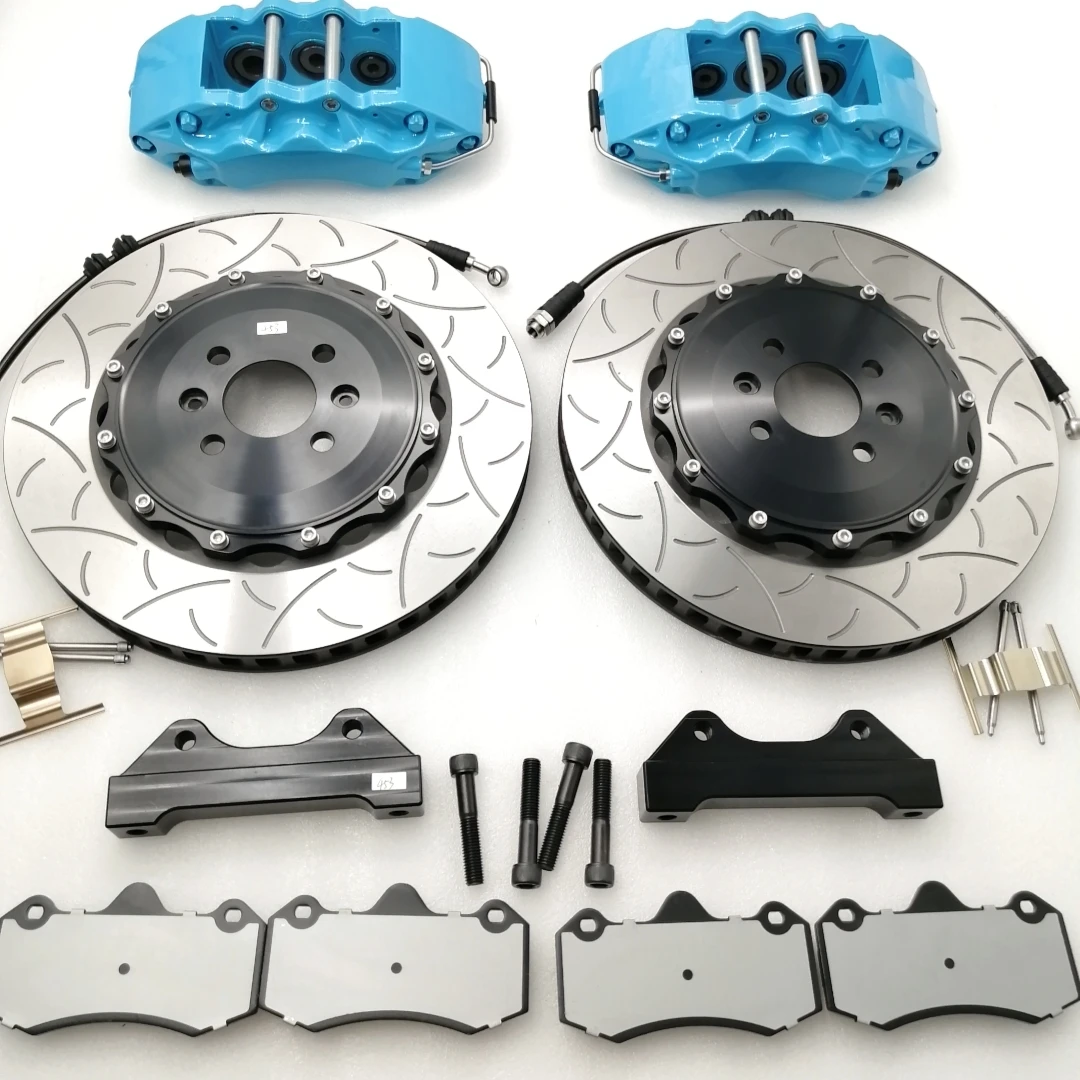 Brake kit JK9040 caliper 355x32 brake disc with aluminum bracket and high performance brake oil line for 20 Cadillac-CT4-18 inch