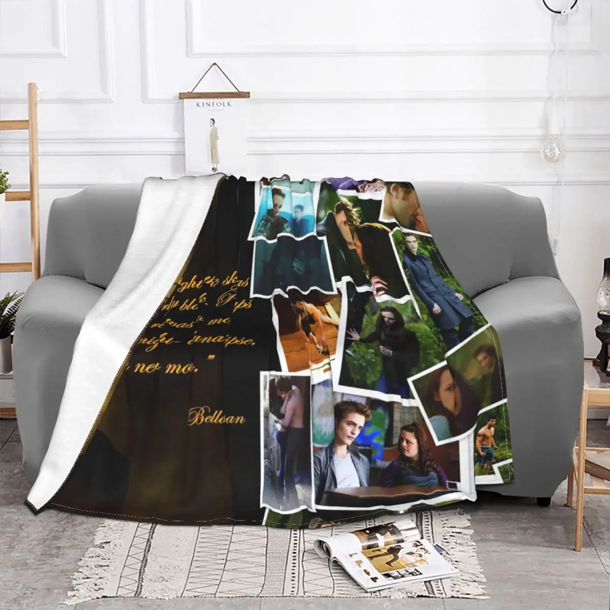 The Twilight Saga Edward Bella Jacob Black Blankets Movie Fuzzy Throw Blankets Bed Sofa Printed Ultra-Soft Warm Bedspreads