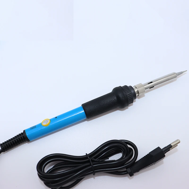 Timostention EU 220V Ceramic heating core adjustable temperature electric soldering iron household welding tools Tinning gun