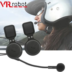 VR robot Motorcycle Bluetooth Headset Wireless Stereo Moto Helmet Headphones Music Player Handsfree Earphone with Clip Holder