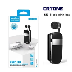 K53 Mini Wireless Fone de ouvido Bluetooth Headset Call Remind Vibration Clip Business Auriculares Earphone Handsfree Headphone