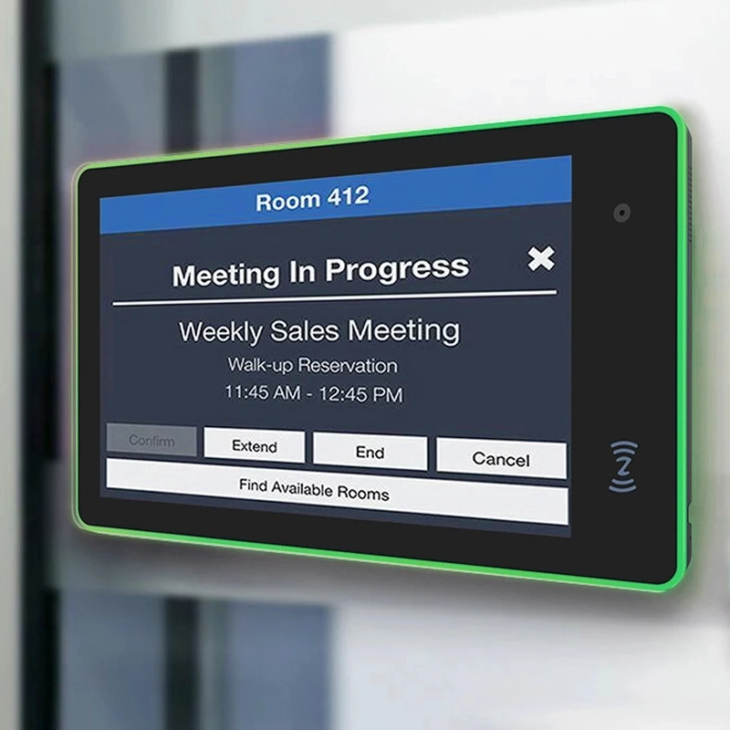 

Meeting room booking POE powered Android 10.1" tablets with 3 colors LED indicator bar