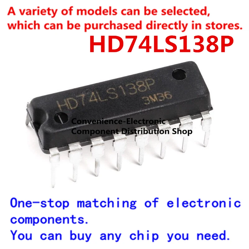 

5PCS/PACK Straight into HD74LS138P DIP-16 decoder demultiplexer chip 3-line to 8-line decoder/demultiplexer