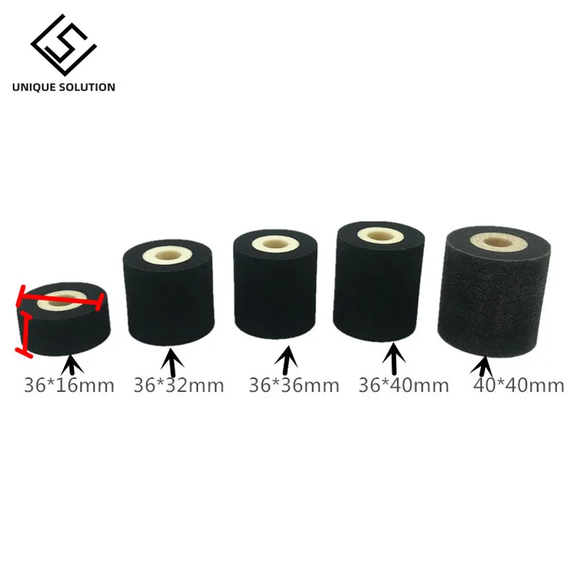 Black 36x16mm 36x32mm 36x36mm 36x40mm 36x35mm 40x40mm hot stamp coder ink roll for 380 coding sealing machine