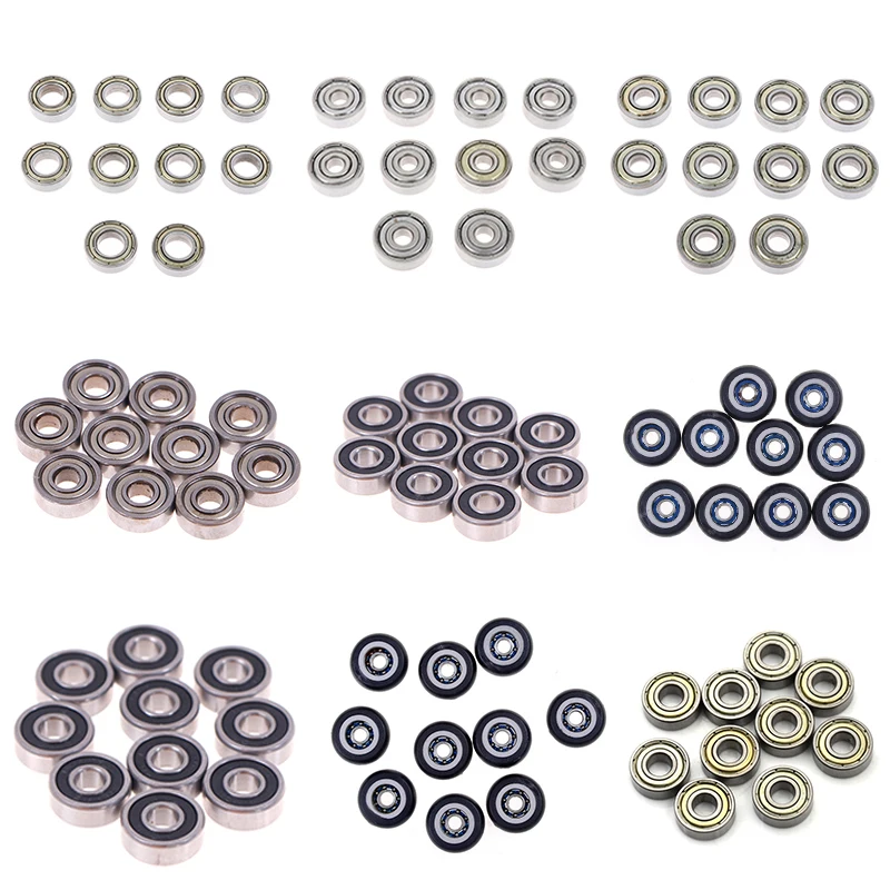 10pcs/lot High quality Mini Bearings 605RS 605ZZ 606ZZ 624ZZ 625ZZ 688ZZ 696ZZ 688-2RS 3D Printer Parts Miniature Bearing