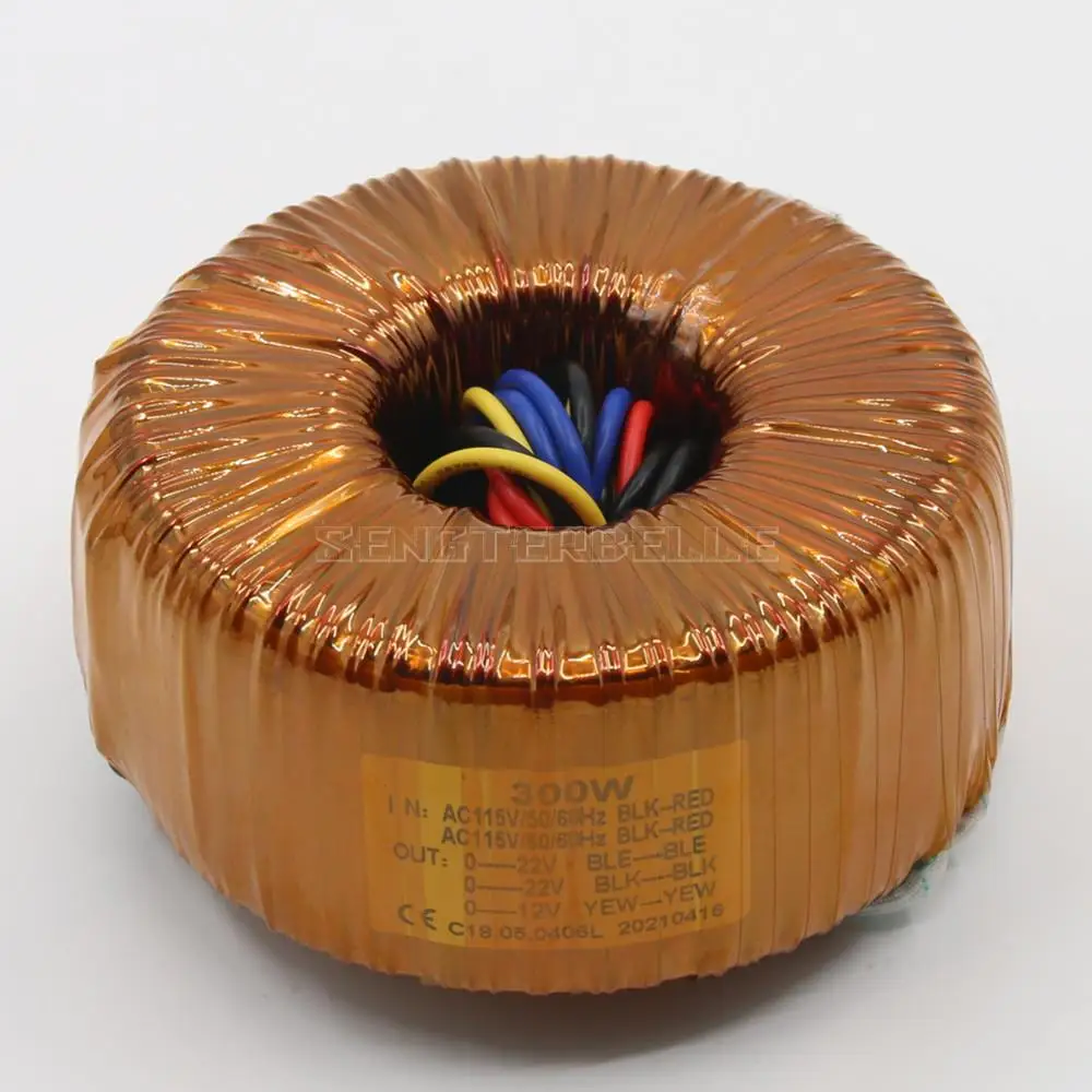 300 واط سلك نحاسي نقي محول حلقي الناتج 22VX2 12VX1 امدادات الطاقة ل HD1969 LM3886 المنزل مضخم الصوت