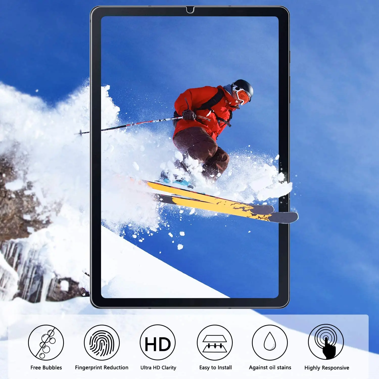 Tablet Tempered Glass Screen Protector Cover for Samsung Galaxy Tab S6 Lite P610/P615 10.4 inch Explosion-Proof Screen