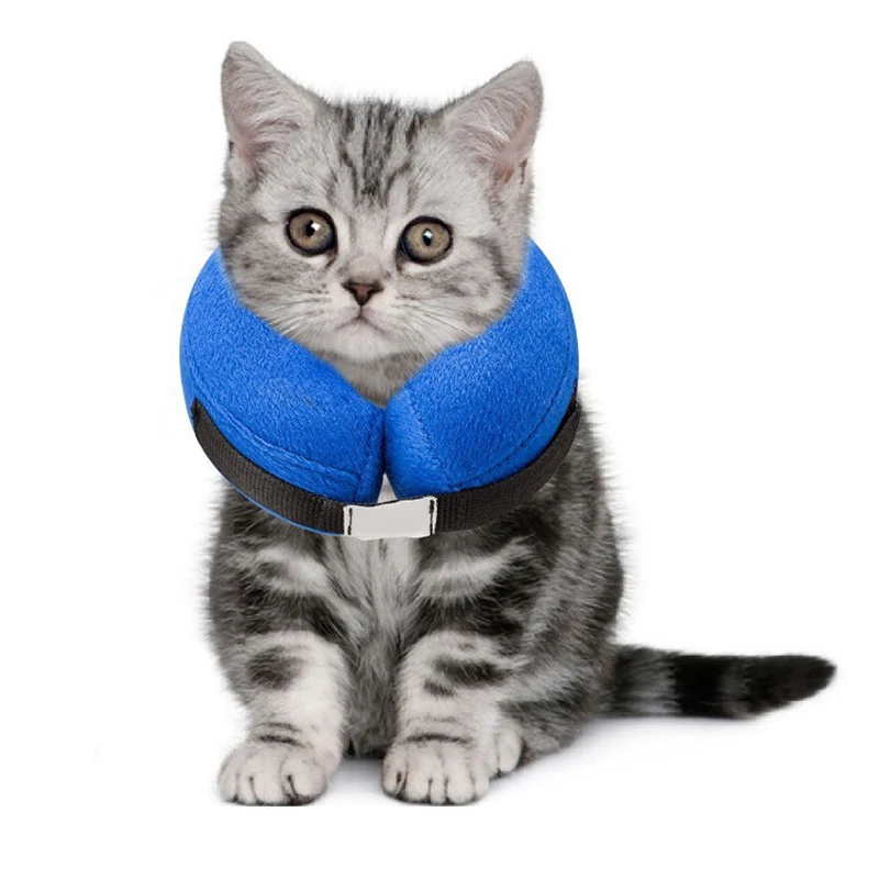 NEW Inflatable Collar Dog Cat Soft E-Collar Pet Puppy Medical Neck Protective Protection Head Cone