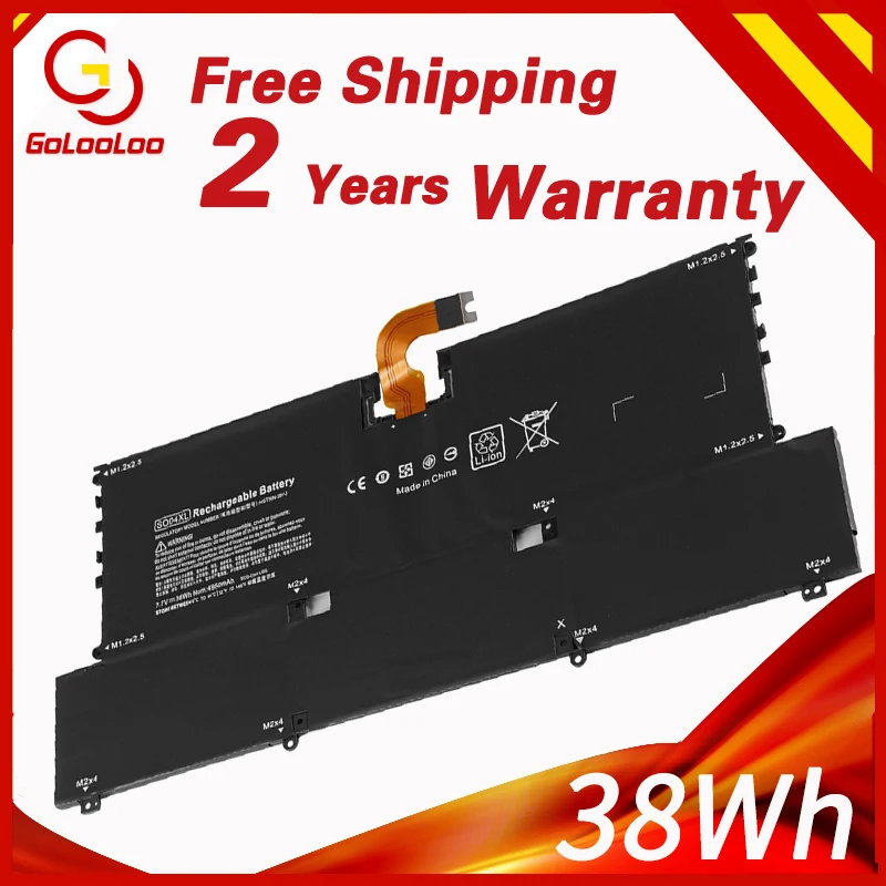 

Golooloo 7.7V 38Wh SO04XL Battery For HP Spectre 13 Laptop Battery 843534-1C1 844199-855 HSTNN-IB7J S004XL SOO4XL TPN-C127