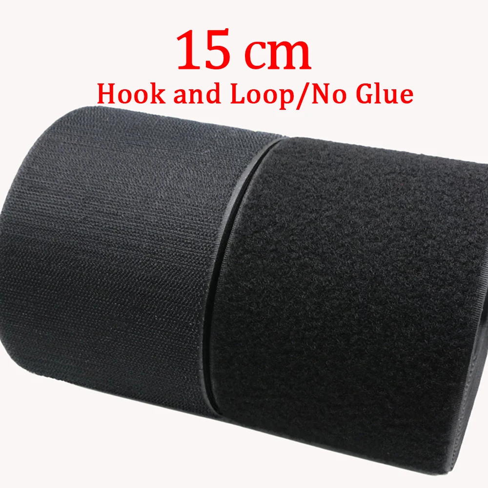 5Meters/pairs 150mm Non-adhesive Hook and Loop fastener Tape Sewing-on the hooks  adhesive Magic tape DIY Black and White