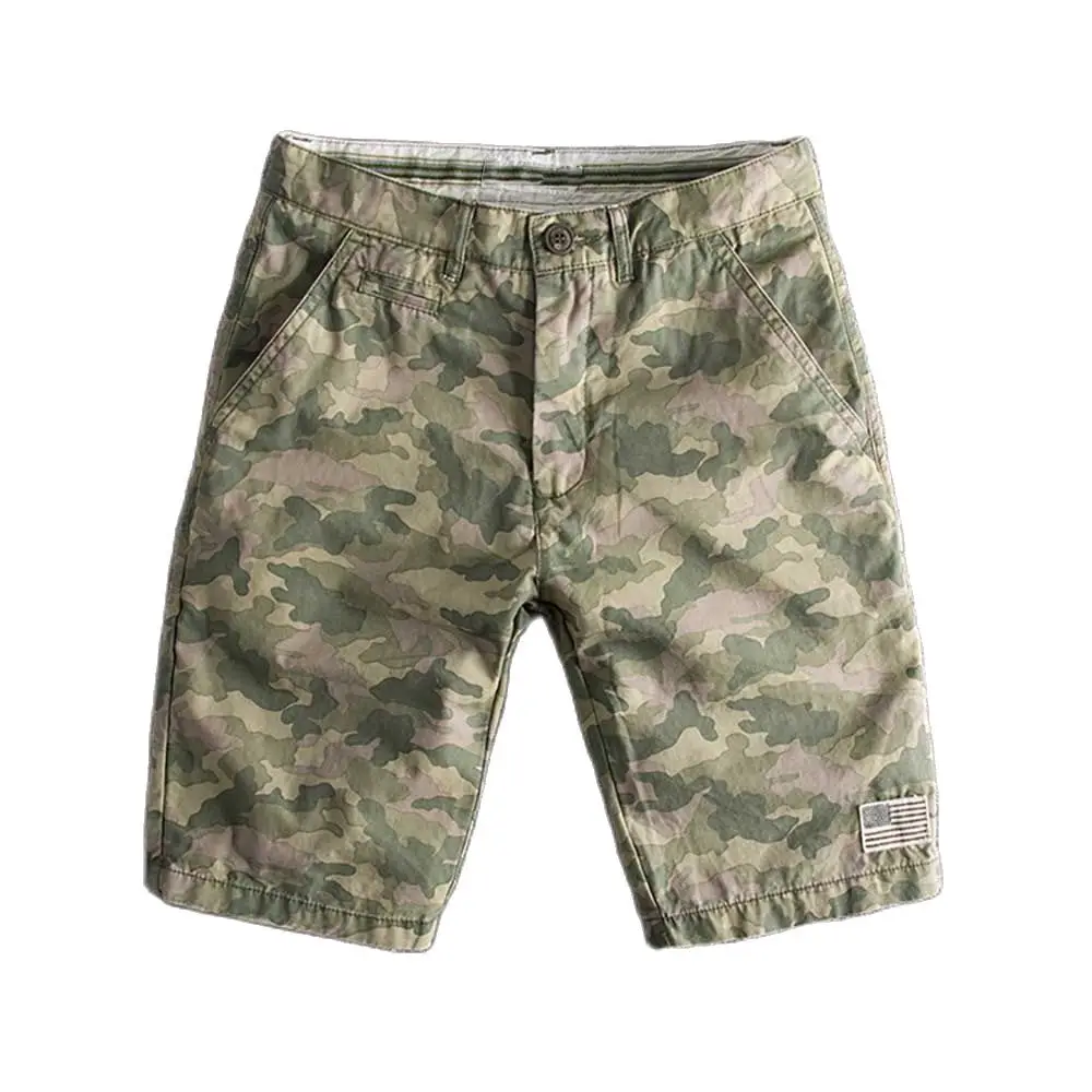 Fashion Camouflage Shorts Men Cotton Shorts Military Style Patchwork Casual Boardshorts Summer Man Clothing